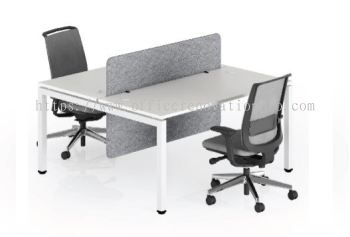 IPA-01 Office Workstation Table Cluster Of 2 Seater | Office Cubicle | Office Partition Malaysia A Series | Compact Office Desk Shah Alam | Selangor | Puchong | Balakong | Ampang