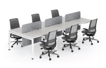 IPA-03 Office Workstation Table Cluster Of 6 Seater | Office Cubicle | Office Partition Setia Alam A Series | Meja Stesen Kerja Pejabat Klang | Shah Alam | Subang | Cheras | Kajang