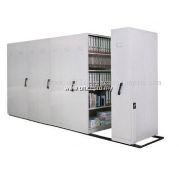 8 Bays Mobile Steel Compactor With Dual Purpose Shelves Kl IPS-117