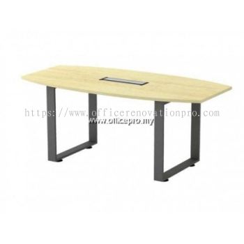 Boat Shape Conference Table | Meeting Table Kajang IPSQBB-18