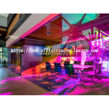 Dichroic Glass - Office Design & Build Klang Selangor