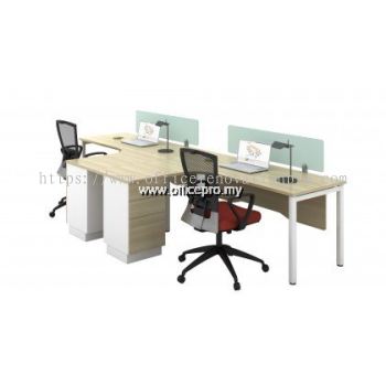 IPWT2-07 Workstation Office Cluster Of 2 Seater | Office Cubicle | Office Partition Malaysia