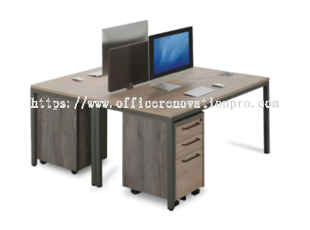 IP-MX2 1670 Standard Table With Mobile Pedestal | Workstation Office Cluster Of 2,4 2D1F | Office Cu