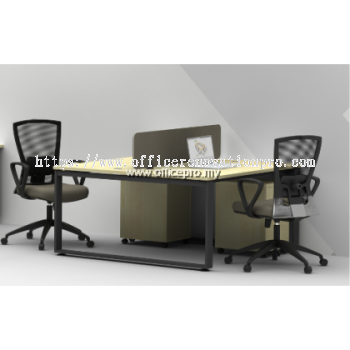 IP16-SQR-2 Workstation Office Cluster Of 2 Seater | Office Cubicle | Office Partition Malaysia