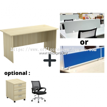 Workstation Office Cluster Of 2 Seater | Office Panel | Office Divider | Ex Series Set (Square Desig