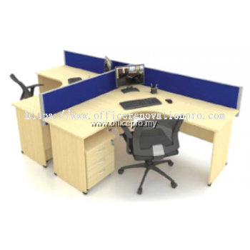 Workstation Office Cluster Of 2 Seater | Office Panel | Office Divider | EX Series Set (T DESIGN) | 