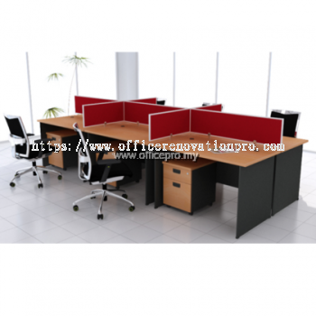 Office Workstation Table Cluster Of 6 Seater | Office Panel | Office Divider | G Series Set (Rectang