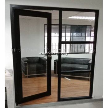 IPSP-SWD5 4" Aluminium Glass Swing Door C/W 5mm Clear Glass Kl