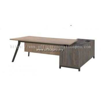 Director Table with Side Cabinet | Office furniture Puchong MX2 2190