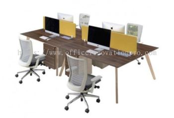 IP-PX7 Office Workstation Table Cluster of 4 Seater | Office Cubicle