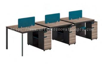 Office Workstation Table Cluster Of 6 Seater | Office Cubicle | Office Partition Bukit Tinggi IPLT-06