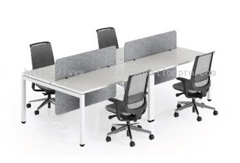 Office Workstation Table Cluster Of 4 Seater | Office Cubicle | Office Partition ANGULAR SERIES A-02