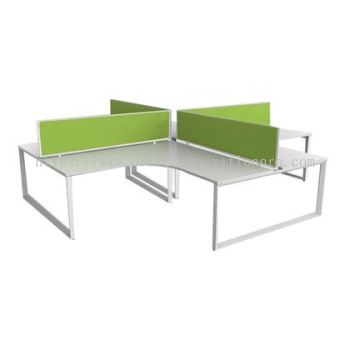 Office Workstation Table Cluster Of 4 Seater | Office Panel | Office Divider | S Series Set (+ Desig