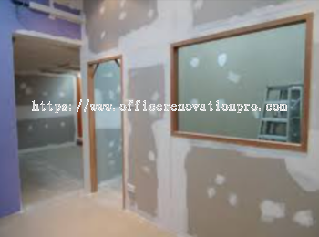 Office Renovation Puchong | Gypsum Board Partition Wall Puchong | 办公室屏风隔板 Puchong