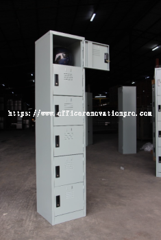 6 Compartment Steel Locker Setia Alam | Steel Furniture Setia Alam