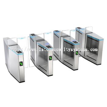 SUS304 TEMPERED GLASS SLIDING GATE TURNSTILE MYE350