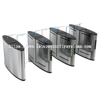 BLACK ACRYLIC SLIDING TURNSTILE GATE MYE390