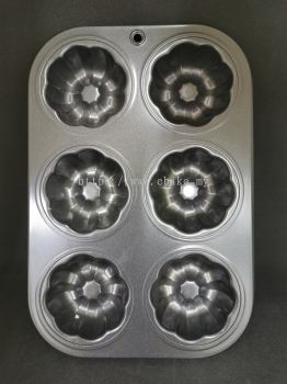 6CUP FLOWER MUFFIN PAN (BK-M2UL)
