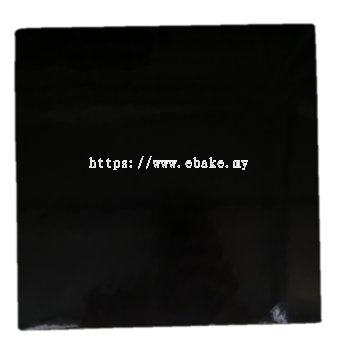 Square (Black) Cake Board [Please Choose The Size]
