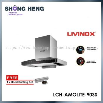 LIVINOX Stainless Steel & Tempered Glass Finishing Hood (LCH-AMOLITE-90SS)