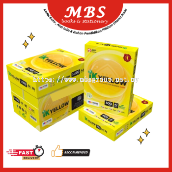 IK YELLOW A4 Copier Paper 70GRAM 450SHEET (BRAND NEW) x10ream [READY STOCK]