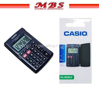 Casio HL-820LV-Bk Portable Calculator With Flip Cover