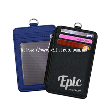 PU ID Card Holder with Wallet - ID 125