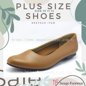 PlusSize Women Flat Shoes- PS-70231 Almond Colour