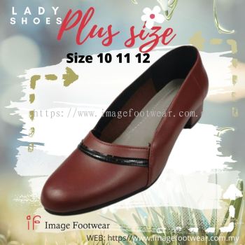 PlusSize Women 1.5 inch Heel Shoes- PS-71273 MAROON Colour