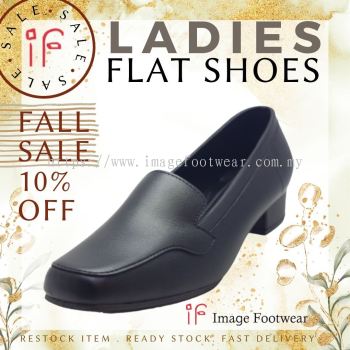 Women 1 inch Heel Shoes- TF-680 BLACK Colour