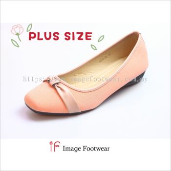 PlusSize Women Shoe with FLAT Sole- PS-210-2 - PINK Colour