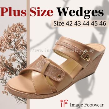 PlusSize Women 2.5 inch Wedges- PS-836-37 PINK Colour