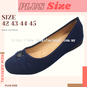 PlusSize Women Shoe with FLAT Sole- PS-71-51 - BLUE Colour