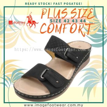 JJ MASTINI PLUSSIZE Women Comfort Slipper-JM-51-50314-BLACK Colour