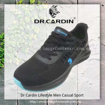 Dr Cardin Men Cloud Foam Ultra Light Lace-Up Sneaker-DC-60388-BLACK Colour