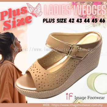 PlusSize Women 3 inch Wedges -PS-963-3- PINK Colour