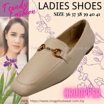 Croopper Women Casual Flats Shoes-CP-53-88021- BEIGE Colour