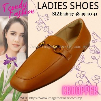 Croopper Women Casual Flats Shoes-CP-53-88021- TAN Colour