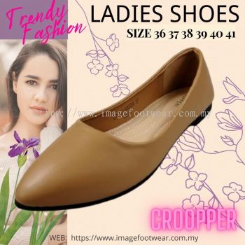 Croopper Women Casual Flats Shoes-CP-53-88024- KHAKI Colour