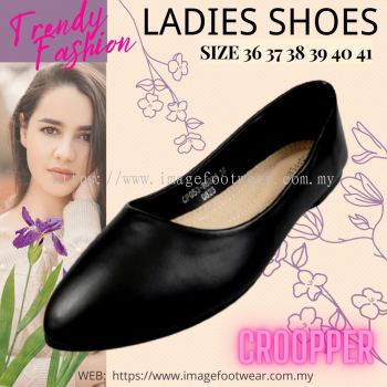 Croopper Women Casual Flats Shoes-CP-53-88024- BLACK Colour