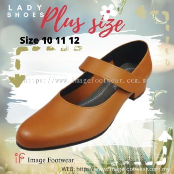 PlusSize Women 1.5 inch Heel Shoes- PS-71291 ALOMOND Colour