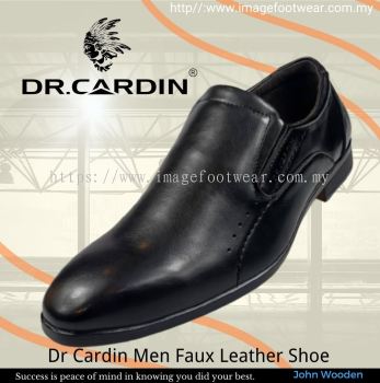 Dr Cardin Men Faux Leather Formal Slip-On Shoe DC-6625- BLACK Colour