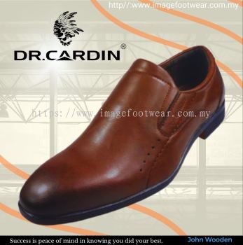 Dr Cardin Men Faux Leather Formal Slip-On Shoe DC-6625- D/BROWN Colour