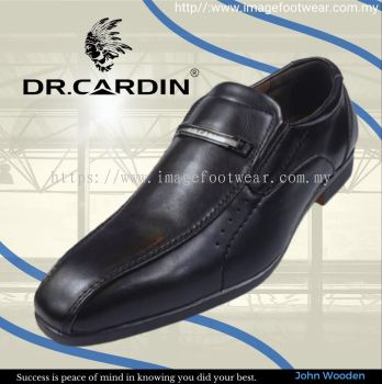 Dr Cardin Men Faux Leather Formal Slip-On Shoe DC-6626- BLACK Colour