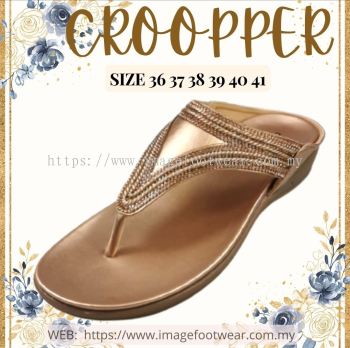 CROOPPER Ladies Comfort Sandal CS-51-81056- GOLD Colour