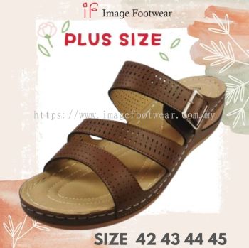 Plus Size Comfort Slipper -PS-1998-73- KHAKI Colour