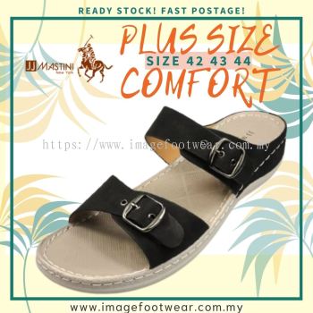 JJ MASTINI PLUSSIZE Women Comfort Slipper-JM-51-50545-BLACK Colour