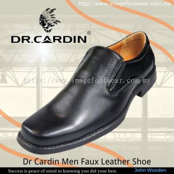 Dr Cardin Men Faux Leather Formal Slip-On Shoe DC-6691- BLACK Colour