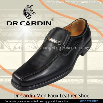 Dr Cardin Men Faux Leather Formal Slip-On Shoe DC-6692- BLACK Colour