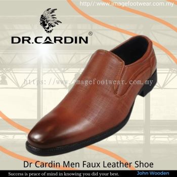 Dr Cardin Men Faux Leather Formal Slip-On Shoe DC-6665- COGNAC Colour